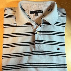 Tommy Hilfiger 100% Cotton Striped Polo Size XL
